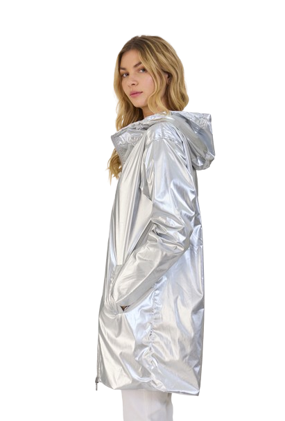 Metallic rain jacket online