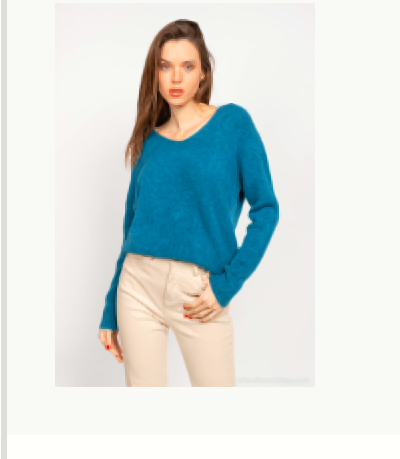 Pull surdimensionné ultra doux à col en V 